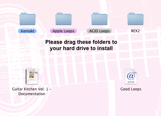 Guitar Kitchen Folder Screenshot